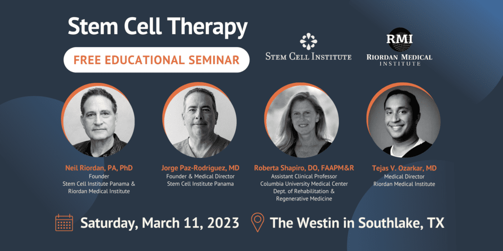 Image of Stem Cell Therapy Event Speakers